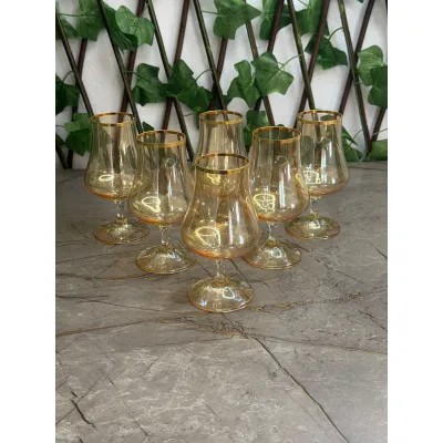 Crystalex Cognac 6'lı Bal Kahve Yanı