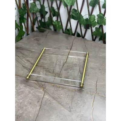 Metal Kulp Tek Kişilik Pleksi TepsiPlek